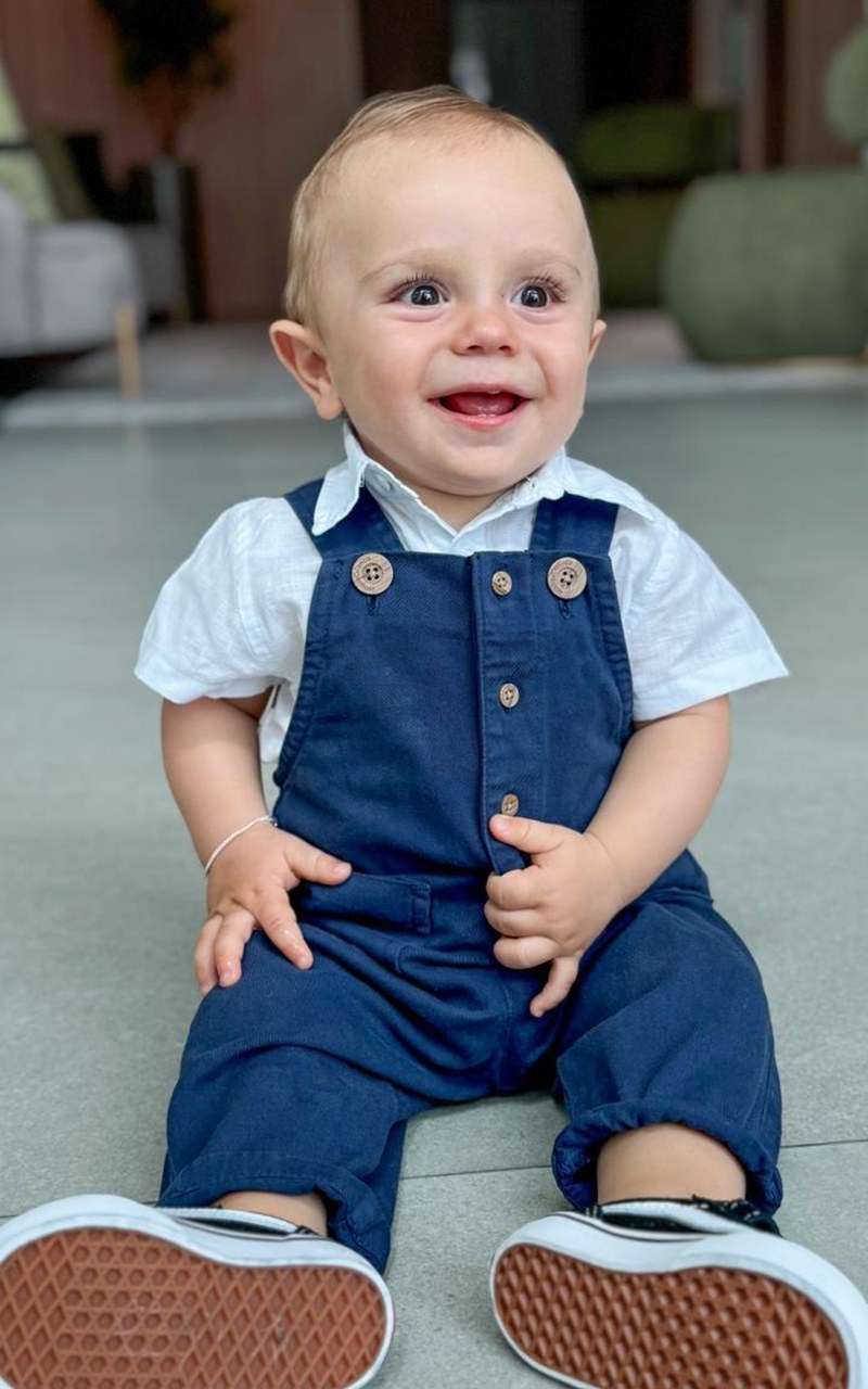 Macacão Color Azul Marinho Bebê Menino