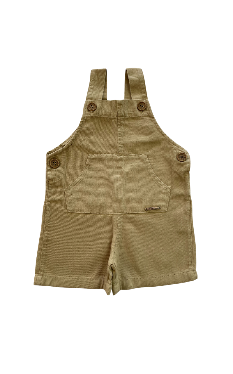 Macaquinho Saia Suspensório Jardineira Jeans Com Botões Com Lycra Cintura Alta Ref Jad01 I.319845683