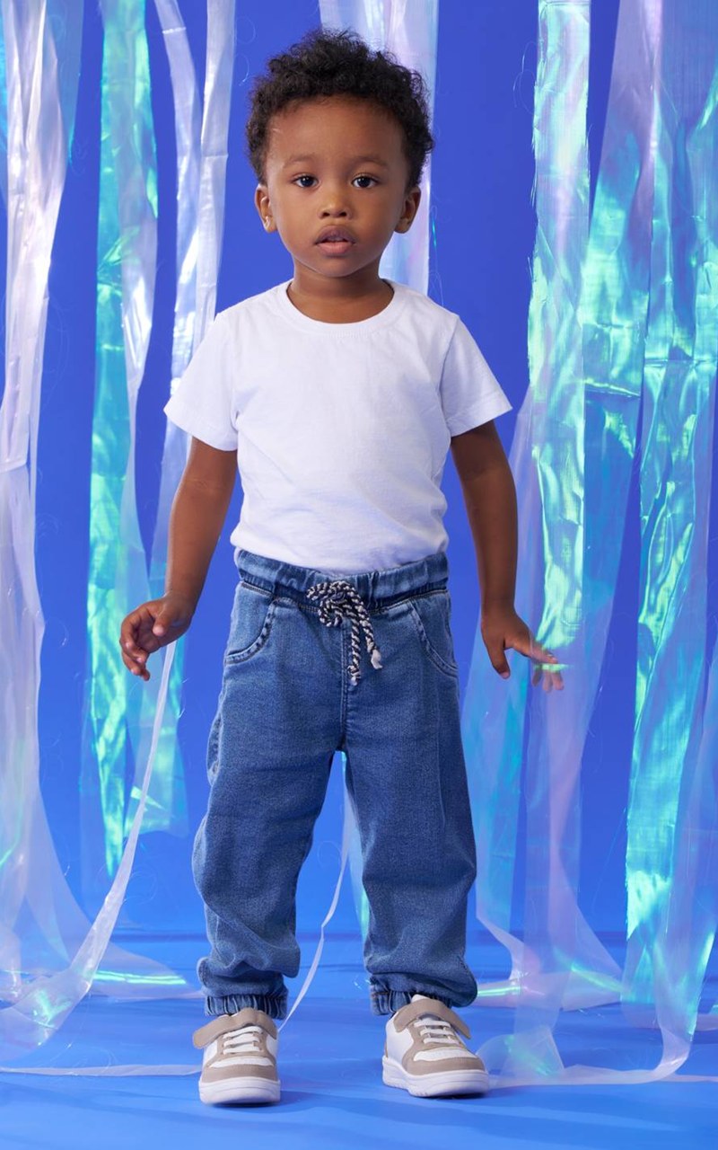 Calça Jeans Jogger Conforto Infantil Menino