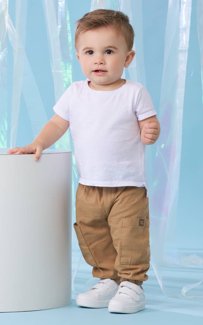 Calça Sarja Jogger Caramelo Bebê Menino