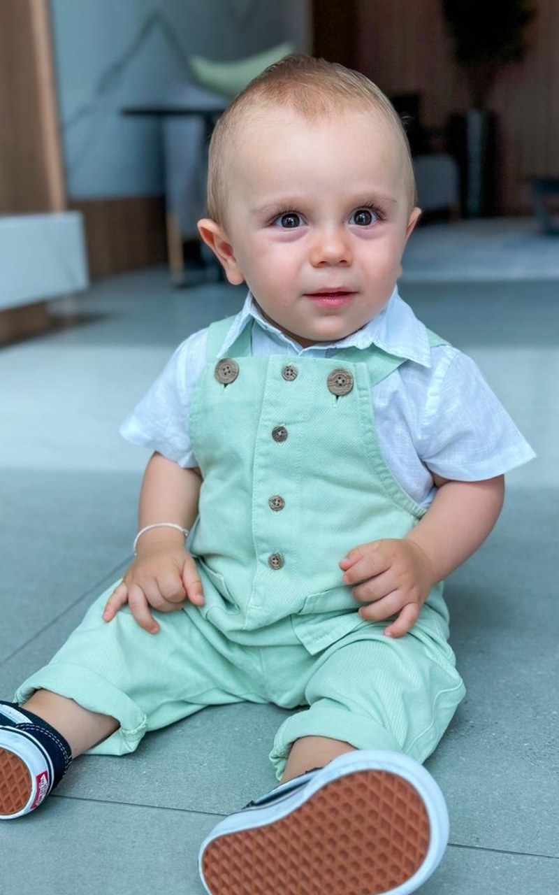 Macacão Color Verde Oliva Bebê Menino