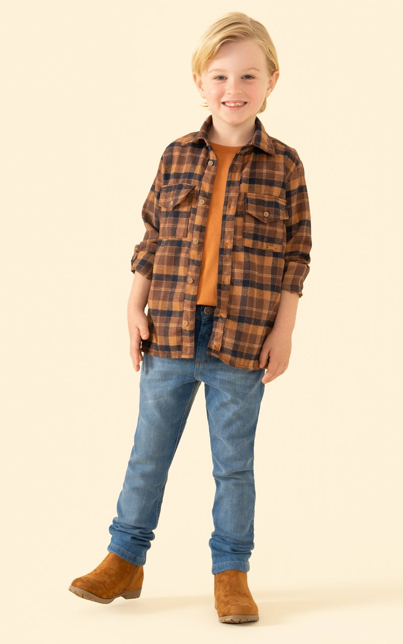 Calça Tradicional Jeans com Elastano Infantil Menino