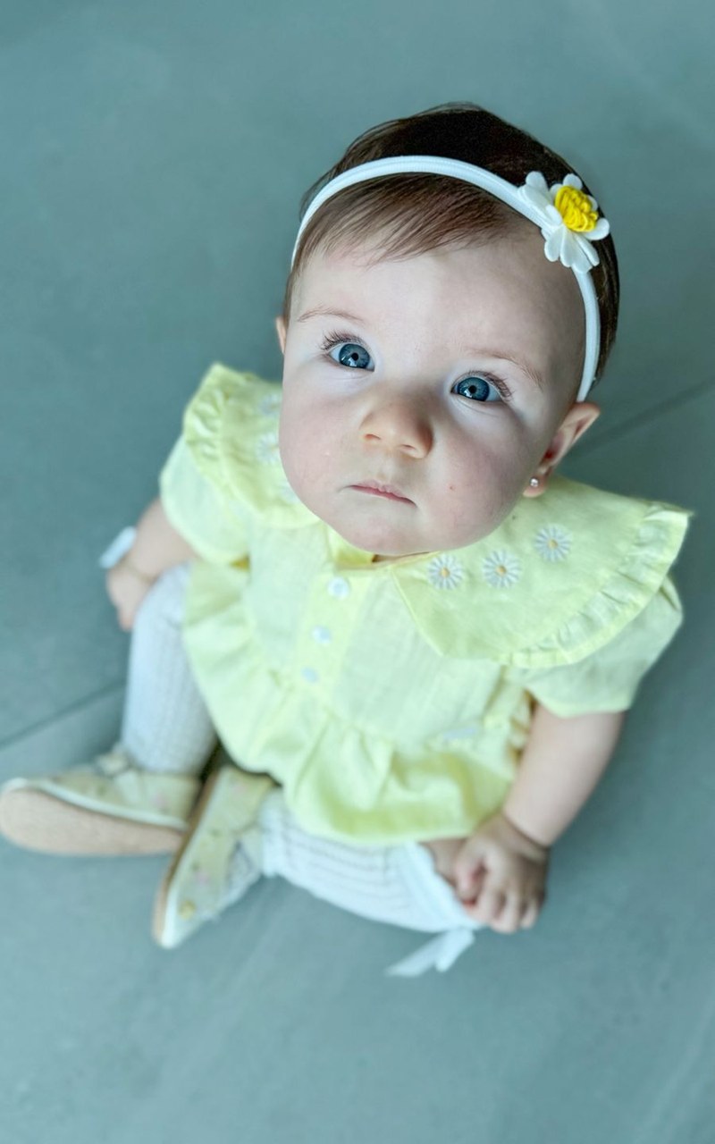 Romper Amarelo Margarida